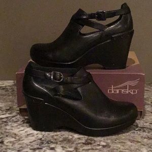 Dansko Heeled Franky Antique Full Grain Clog
